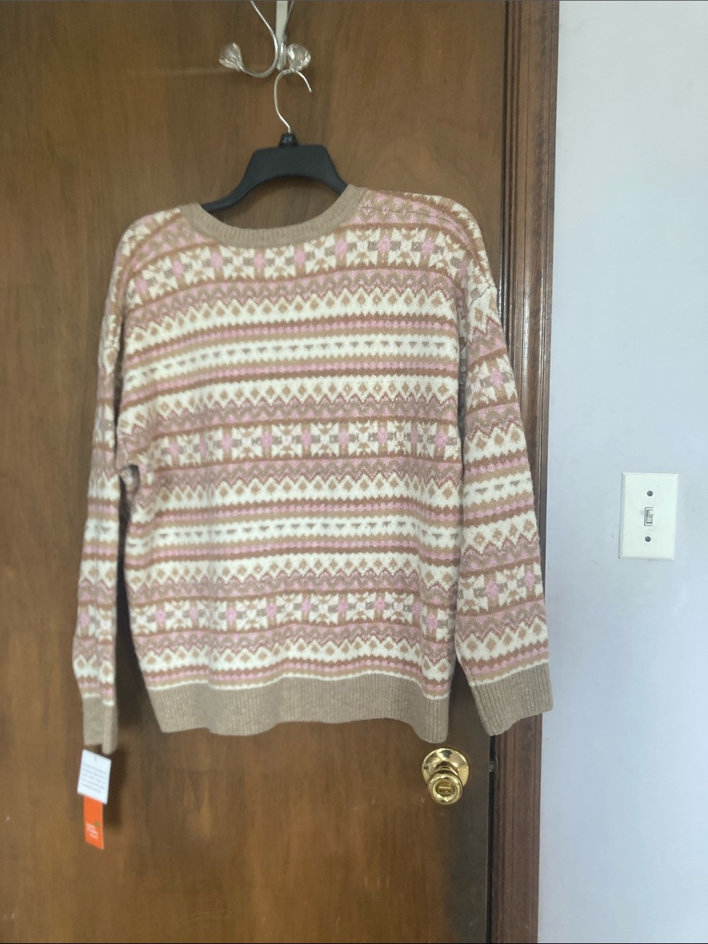 Hearts of Palm sweater long sleeve abstract print pattern with stretch size 2X - Picture 14 of 16